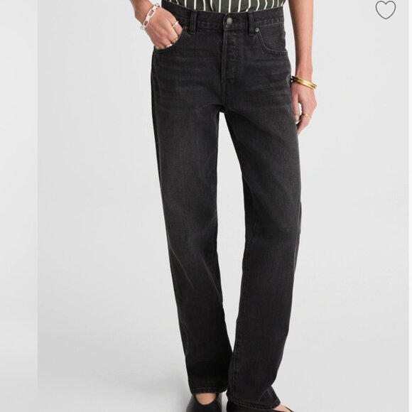 Madewell Dean Easy Straight Jeans in Kingswood Wash - Picture 1 of 3